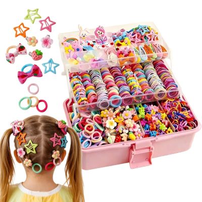 Kids Hair Accessories For Girl, Color Hair Accessory Set, Hairs Accessories For Kids, For Carvinal Birthday Holiday Stocking Stuffer Dress Decor