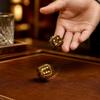 2PCS Natural Gemstone Dice, 16mm Crystal D6 Mahjong Dice Set Stone Dice for Games, Accessories, Tabletop Board Games, Casino Games, Craps, DIY Crafts, Spiritual Decor and Home DecorTiger's Eye view 3