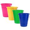 Large Sand Beach Buckets Pail,Sand Bucket Water Bucket for Beach Fun Great Summer Party Accessory(4 Pack) view 1