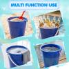 Large Sand Beach Buckets Pail,Sand Bucket Water Bucket for Beach Fun Great Summer Party Accessory(4 Pack) view 4