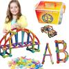 86PCS Stretch Tube Building Toy for Kids, Telescopic STEM Construction Set with Connectable Tubes & Balls, Creative DIY Engineering Building Kit with Storage Box for Boys Girls Ages 3+ view 1