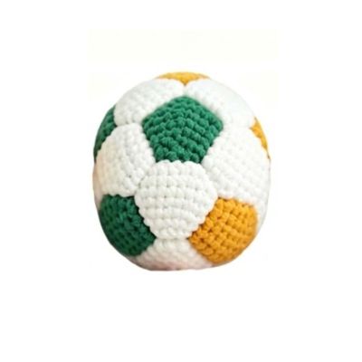 Handmade Crocheted Footbag for Juggling Practice Woven Cotton Kick Ball for Coordination Training, Tricks, and Stress Relief