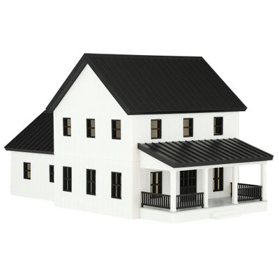 1/64 White & Black Modern Farmhouse by REVD Toys, 3D Printed, RVD1001