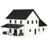 1/64 White & Black Modern Farmhouse by REVD Toys, 3D Printed, RVD1001 view 2