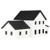 1/64 White & Black Modern Farmhouse by REVD Toys, 3D Printed, RVD1001 view 4