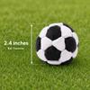 Pellet Filled Soccer Footbag Sacks Ball, Soft Durable Soccer Style Kick Bag for Foot Coordination Training, Outdoor Play, Stress Relief Toy (Balck) view 3