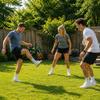 Pellet Filled Soccer Footbag Sacks Ball, Soft Durable Soccer Style Kick Bag for Foot Coordination Training, Outdoor Play, Stress Relief Toy (Balck) view 4