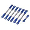 Cosiki 7PCS Aluminum Alloy Servo Link Pull Rod, Metal Steering Tie Link Rod Set with Upgraded Textured Appearance, Ideal for Slash Rustler 4x4 (Blue) view 3