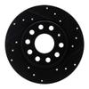 KarParts360 For Volkswagen e-Golf 2015 16 17 18 2019 Rotor Set | Black | Drilled And Slotted view 3