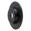KarParts360 For Volkswagen e-Golf 2015 16 17 18 2019 Rotor Set | Black | Drilled And Slotted view 4
