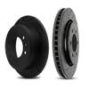 KarParts360 For Freightliner Sprinter 2500 2007-2018 Rotor Set Front and Rear | Black | Vented Rotor | Drilled And Slotted view 3
