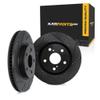 KarParts360 For Honda Pilot 2023 2024 2025 2026 Rotor Set | Black | Drilled And Slotted view 1