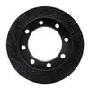 KarParts360 For Ford F-350 Super Duty/F-250 Super Duty 2012-2025 Rotor Set | Black | Vented Rotor | Drilled and Slotted view 4