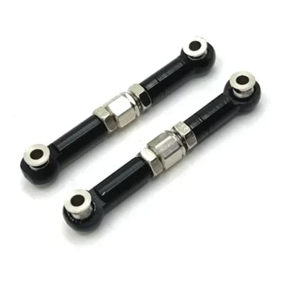 RC Car Toys Parts for MJX 16207 16208 16209 16210 1/16 Metal Upgrade Steering Rod Remote Control Car Modify Parts Accessories(Black)