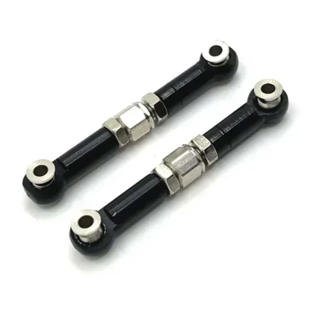 RC Car Toys Parts for MJX 16207 16208 16209 16210 1/16 Metal Upgrade Steering Rod Remote Control Car Modify Parts Accessories(Black)