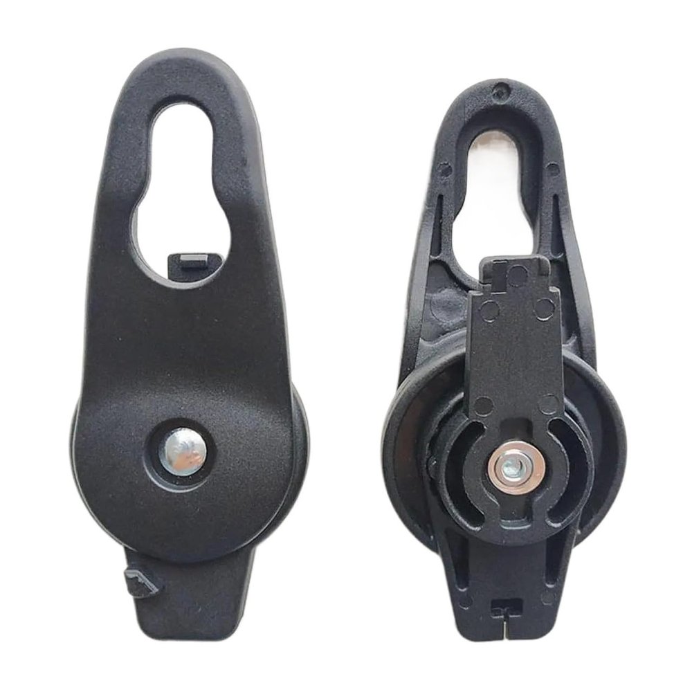 2 Pieces Buckle for Baby Pushchair Canopy Support Black Easily Install 9x6x3cm