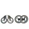 Baby Pram Wheel Set Reliable Rubber and Metal Stroller Replacement(Rear Wheel) view 2