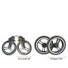 Baby Pram Wheel Set Reliable Rubber and Metal Stroller Replacement(Rear Wheel) view 3