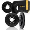 KarParts360 For Freightliner Sprinter 1500 2019 2020 Rotor Set Front and Rear | Black | Vented Rotor | Drilled And Slotted view 1