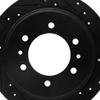 KarParts360 For Freightliner Sprinter 1500 2019 2020 Rotor Set Front and Rear | Black | Vented Rotor | Drilled And Slotted view 4