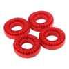 RC Car Repair Kit 1/10 RC Crawler Cars Upgrade Parts Accessories 1.9" Wheel Tires Silicone Rubber Insert Foam for Fit 118-122mm (4.75" OD)(Red) view 1