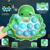 KINUZE Whack-a-Mole Toy, Interactive Hammer Pounding Game for Kids with Light & Music, Early Educational Learning Toy, Birthday Gift for Boys Girls Ages 2-6Green view 2