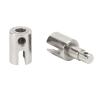 Steel Center Outdrive Set High Performance Upgrade Part Losi Baja Rey 1/10 and Hammer Rey U4 RC Car (Silver) view 4