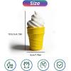 2PCS 3D Printed Gravity Retractable Ice Cream Cone Sword Model Toys, Telescopic Plastic Ice Cream Cone Sword Toy, Impossible Cone, Spiral Cone Fidget Toy for Anxiety Relaxing (Pink) view 2