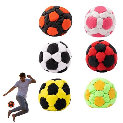 AIIONP Hand-Made Knitted Footbag Sacks, 2026 New Crochet Footbag, Multicolored Juggling Ball for Outdoor Play, Hand-Made Knitted Footbags for Beginners (6, Mix)