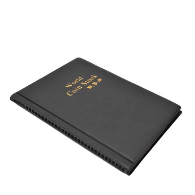 YOUTHINK Collecting Book Album Holder 120 PVC Pockets PU Leather Cover Transparent Design Soft Clear Texture for Collection Family Friends (Black)