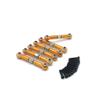 6PCS Metal Connecting Rods Compatible with HuanSu HS18301 HS18302 HS18311 HS18312 HS18321 HS18322 RC Cars(Yellow) view 1