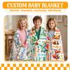 Custom Elephant Blanket for Boys Girls,Ultra Soft Personalized Gifts Baby Blanket,Customized Throw for Toddlers Newborn Stroller Crib,60"x80" view 3