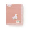 mimixiong Baby Blanket Knit Receiving Boys Girls Blanket Soft Cotton Neutral Blanke for Swaddle Crib Stroller with Cute Sheep (Pink-Duck, 30x40 Inch (Pack of 1)) view 1