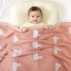 mimixiong Baby Blanket Knit Receiving Boys Girls Blanket Soft Cotton Neutral Blanke for Swaddle Crib Stroller with Cute Sheep (Pink-Duck, 30x40 Inch (Pack of 1)) view 2