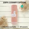 mimixiong Baby Blanket Knit Receiving Boys Girls Blanket Soft Cotton Neutral Blanke for Swaddle Crib Stroller with Cute Sheep (Pink-Duck, 30x40 Inch (Pack of 1)) view 3