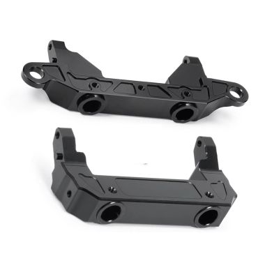 RC Car Assortment for Axial SCX10III AXI03007 for Wrangler 1/10 RC Crawler Car Upgrade Parts Aluminum Alloy Front/Rear Bumper Mount Servo Stand