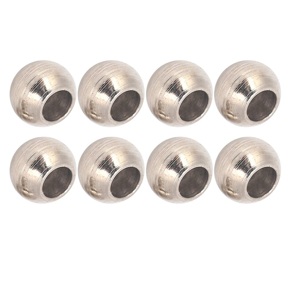 Denash RC Shock Damper Ball Head Durable Shock Absorbers for 1/10 RC Car Silver Set of 8, Fit for HpiHspLosiAxialTamiyaRedcatHimotoKyosho