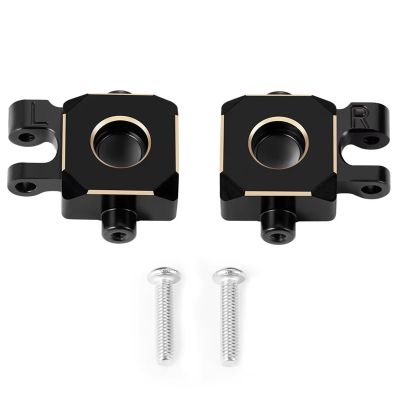 RC Car Assortment for TRX4M 1/18 RC Crawler Upgrade Parts Brass Color Caster Blocks C-hubs Axle Diff Cover Steering Cup Shock Cap(Steering Knuckle)