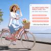 ZUKKA Kids Bike 24 Inch Girls Bike with Basket Single Speed Cruiser Bike Dual Brake System for Over 7 Years Old Kids, Multiple Colors (Peach Pink /24 inch) view 2