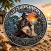 The Eternal Surf Challenge Coin, Old Bastards Surf Club Coin, Surfing Skeleton Lifetime Member Collectible Coin, Summer Beach Surfer Coin for Surfers, Beach Lovers, Ocean Addicts (10pcs) view 3