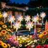 Magical Holographic Rainbow Solar Pinwheel Lights, Waterproof LED Windmill Garden Stake, Kinetic Wind Spinner Stake Outdoor Yard Dcor for Pathway Lawn Patio (8Pcs) view 1