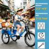 18 Inch Folding Kids Tricycle Adjustable Handlebar Seat Wide Rear Seat with Backrest,3 Wheels Bike for Beginner Riders,Cruiser Trikes Carrying Passengers and Cargo,Load 256lbs view 2