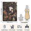decor gift Muslin Swaddle Blanket Cozy Funny Falcon 3D Art Baby Blankets for Girls for Nursery Stroller Crib 30x40in view 3