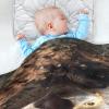 decor gift Muslin Swaddle Blanket Cozy Funny Falcon 3D Art Baby Blankets for Girls for Nursery Stroller Crib 30x40in view 4