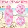 Sonwyoung 12 Pcs Pink Bow Beach Ball Bulk 12 Inch Thickened PVC Inflatable Beach Balls Summer Pool Blow up Toy Game for Outdoor Activity Games Coquette Birthday Party Favors Summer Party Supplies view 2