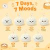 Ausener Weekie Wonders Emotional Dumplings Supports, Stuffed Animals Plush Bag Charm, Funny Birthday Gifts for Women, Cute Plush Keychains for Teens Adults (Fri, Dumplings) view 4