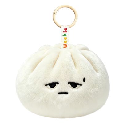 Ausener Weekie Wonders Emotional Dumplings Supports, Stuffed Animals Plush Bag Charm, Funny Birthday Gifts for Women, Cute Plush Keychains for Adults (Wed, Dumplings)