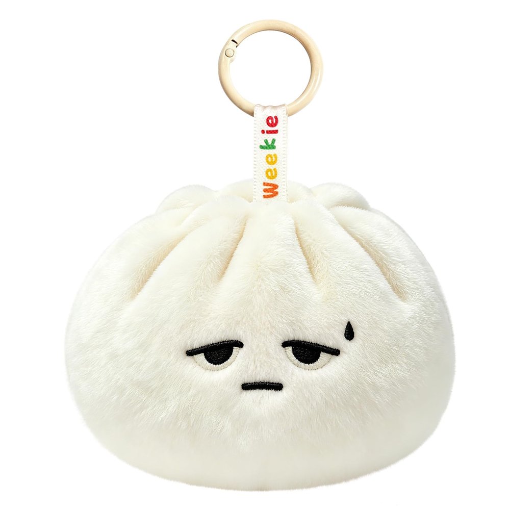 Ausener Weekie Wonders Emotional Dumplings Supports, Stuffed Animals Plush Bag Charm, Funny Birthday Gifts for Women, Cute Plush Keychains for Adults (Wed, Dumplings)