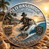 The Eternal Surf Challenge Coin, Old Bastards Surf Club Lifetime Member Coin, Skeleton Surfer Shaka Sign Ocean Wave Token, Freedom Passion Brotherhood Coins, Gift for Surfers Beach Lovers (3pcs) view 2