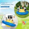 Inflatable Rocking Balance Dome with Handles Giant Rocking Bouncer for Youth & Adult Balance Training, Backyard Party Games, Group Activity (Green) view 2